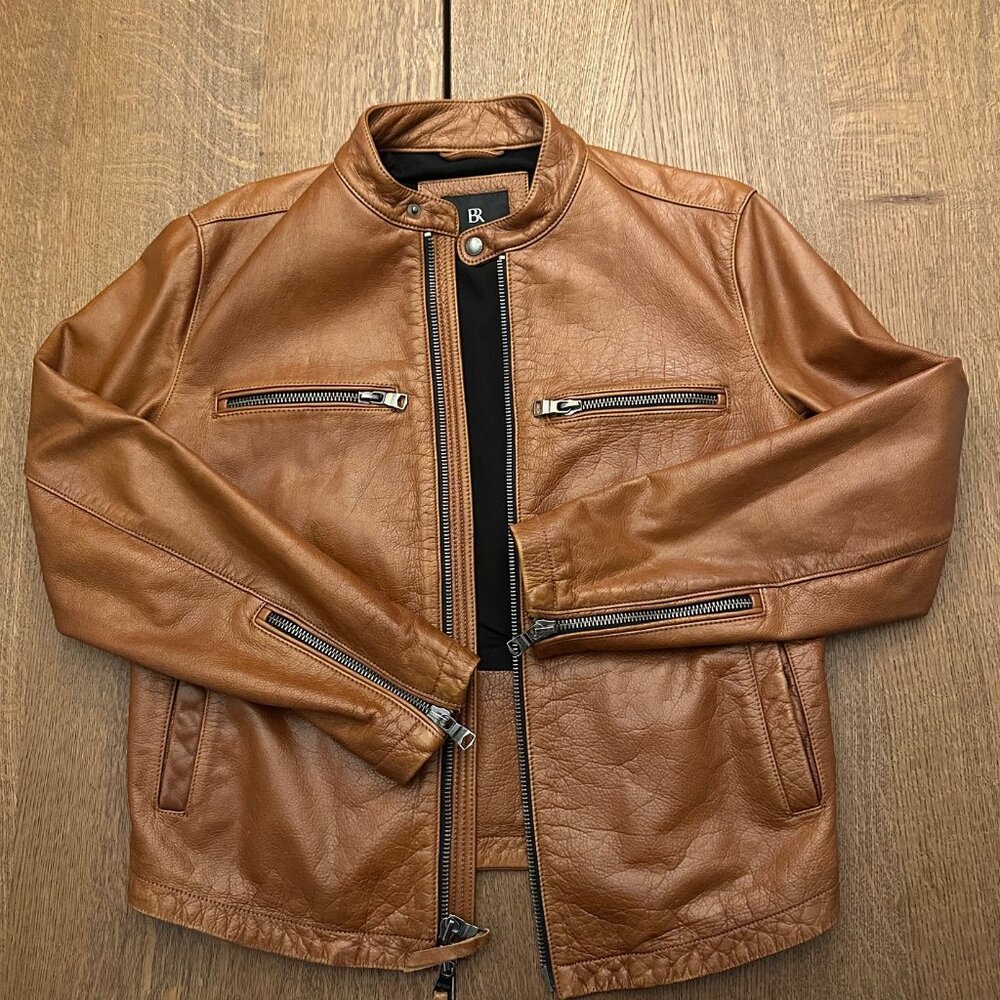 Banana Republic Leather Biker Jacket Like New